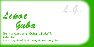 lipot guba business card